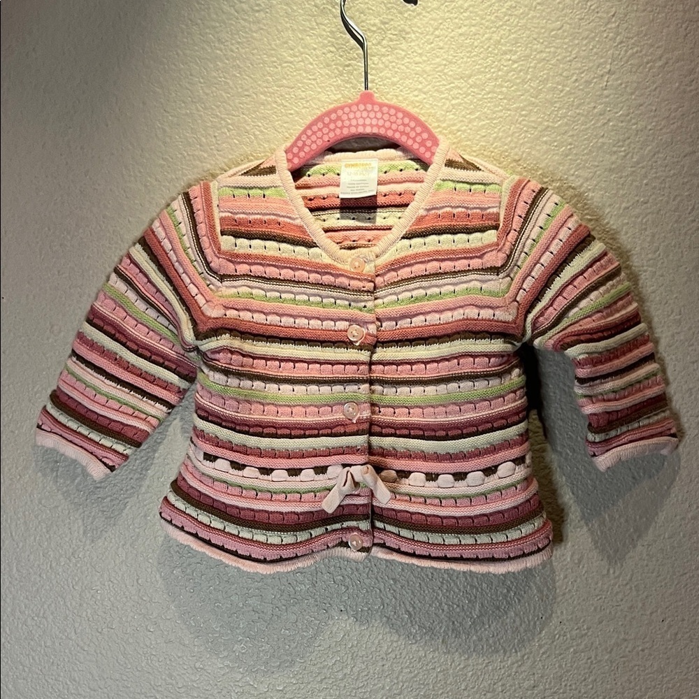 Gymboree Baby Girl’s Vintage Cardigan Sweater Grown With Love Size 12-18 Months - Picture 2 of 7